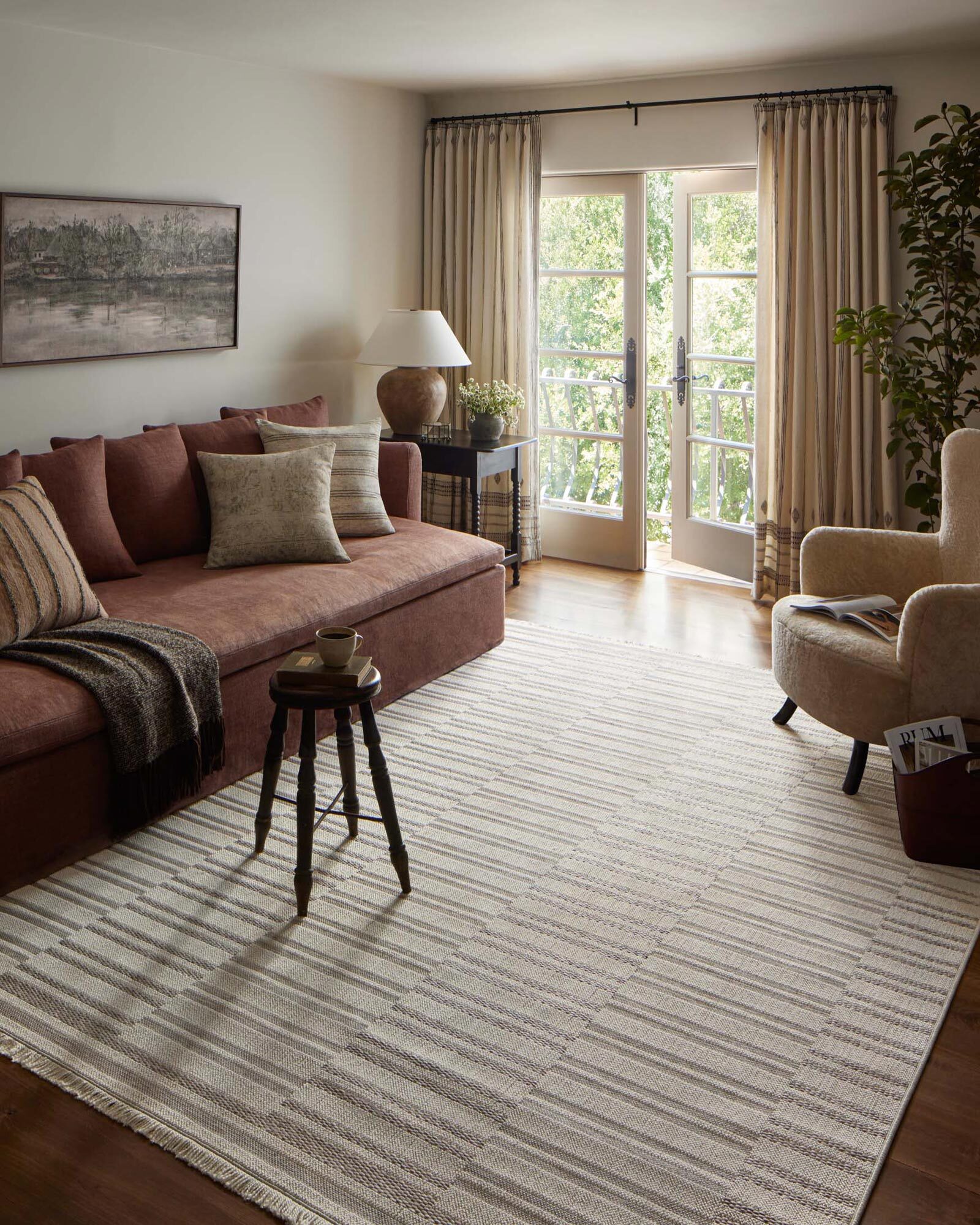 Patrick Indoor/Outdoor Striped Rug