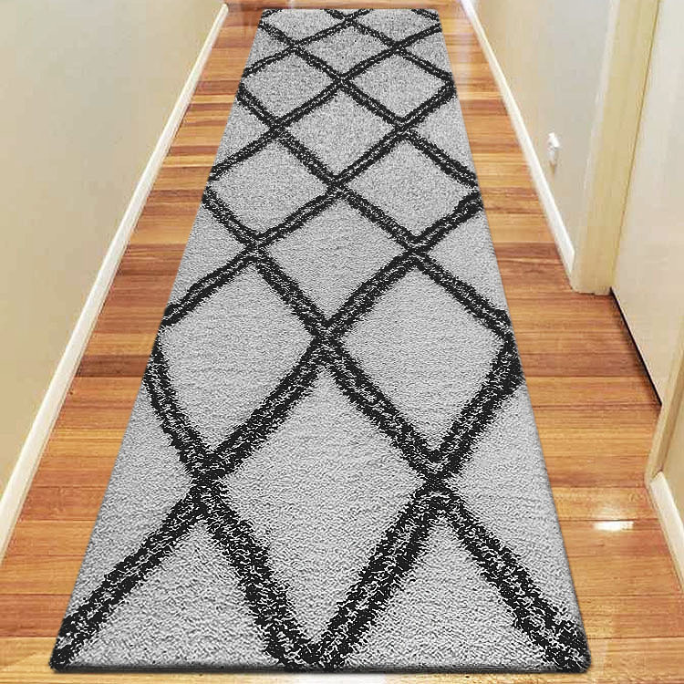 Salem Grey Moroccan Shaggy Rug