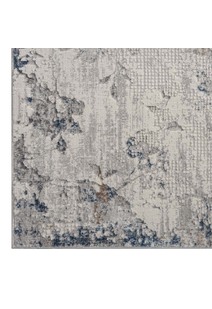 Ash Multi Textured Abstract Rug