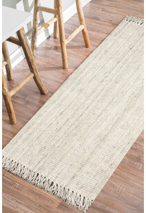 Bleach Jute Hand Woven Rug