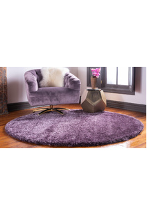 Dream Plain Violet Shaggy Rug