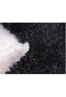 Dream Plain Black Shaggy Rug