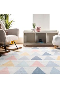 Funtime Triangle Design Kids Rug