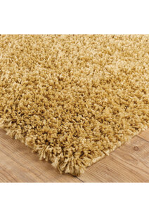 Lara Plain Yellow Shaggy Rug