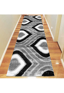 Logan Grey Modern Shaggy Rug