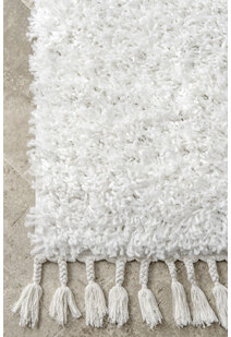 Lucy Cream Shaggy Moroccan Rug