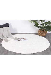 Luis Plain Cream Shaggy Rug