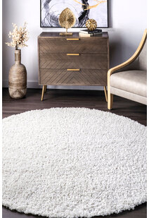 Luis Plain Cream Shaggy Rug