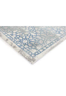 Marco Blue Floral Transitional Rug