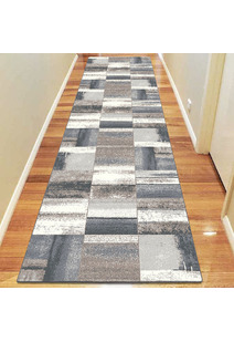 Orel Beige Square Pattern Rug