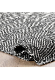 Scandi Hand Woven Wool Rug