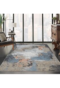 Vivid Modern Abstract Rug