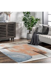 Vivid Contemporary Abstract Rug