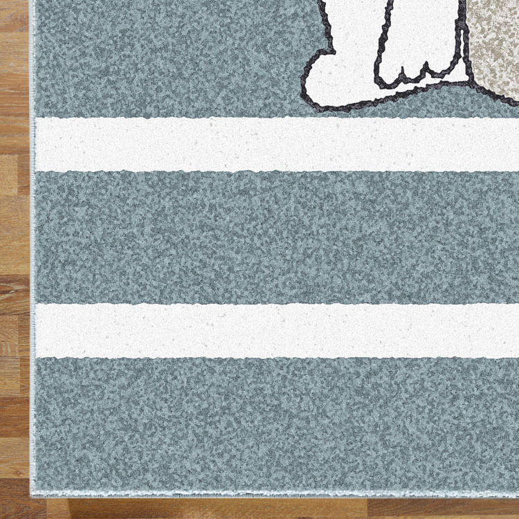 Kade Dog Blue Kids Rug