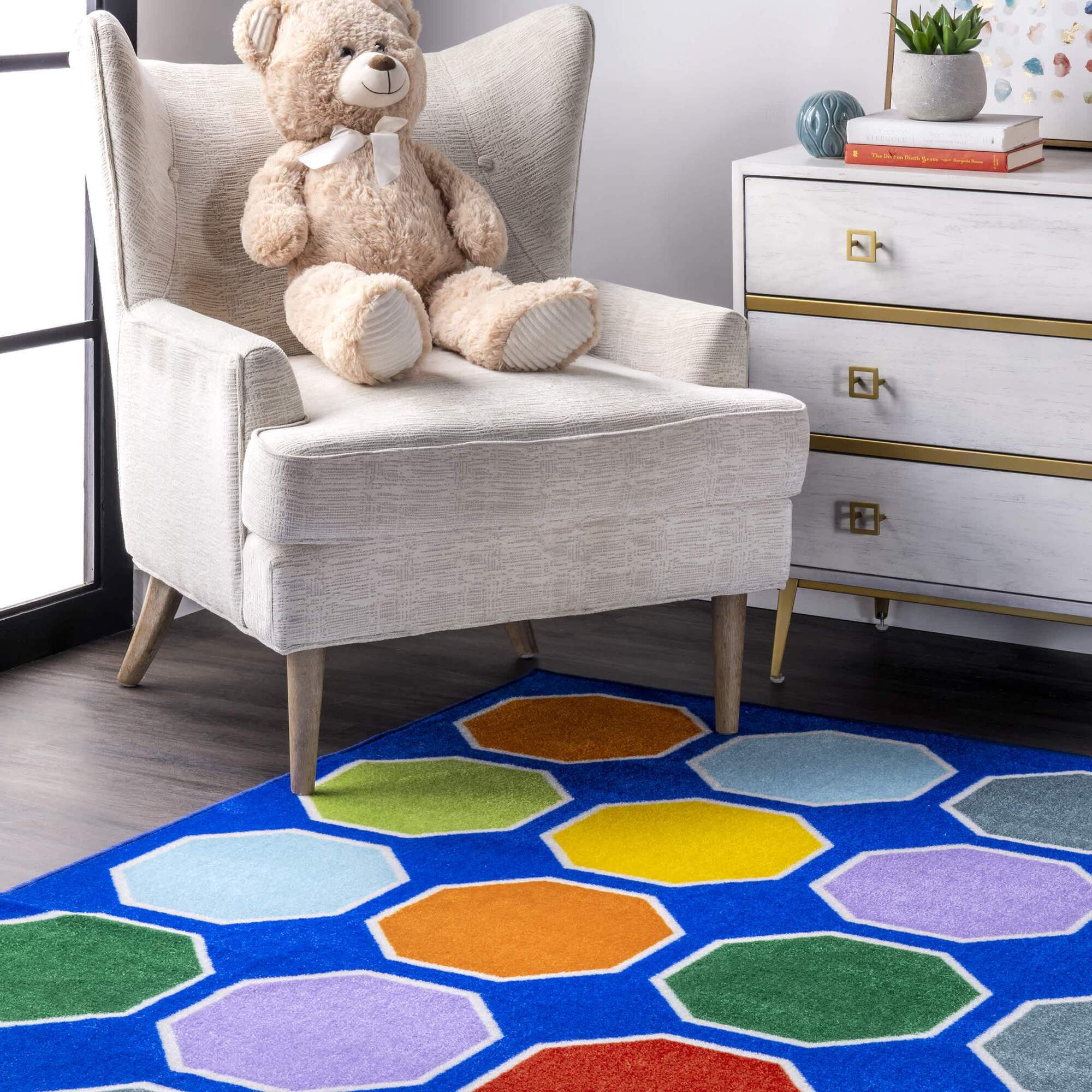 Kids Octagonal Shapes Rug