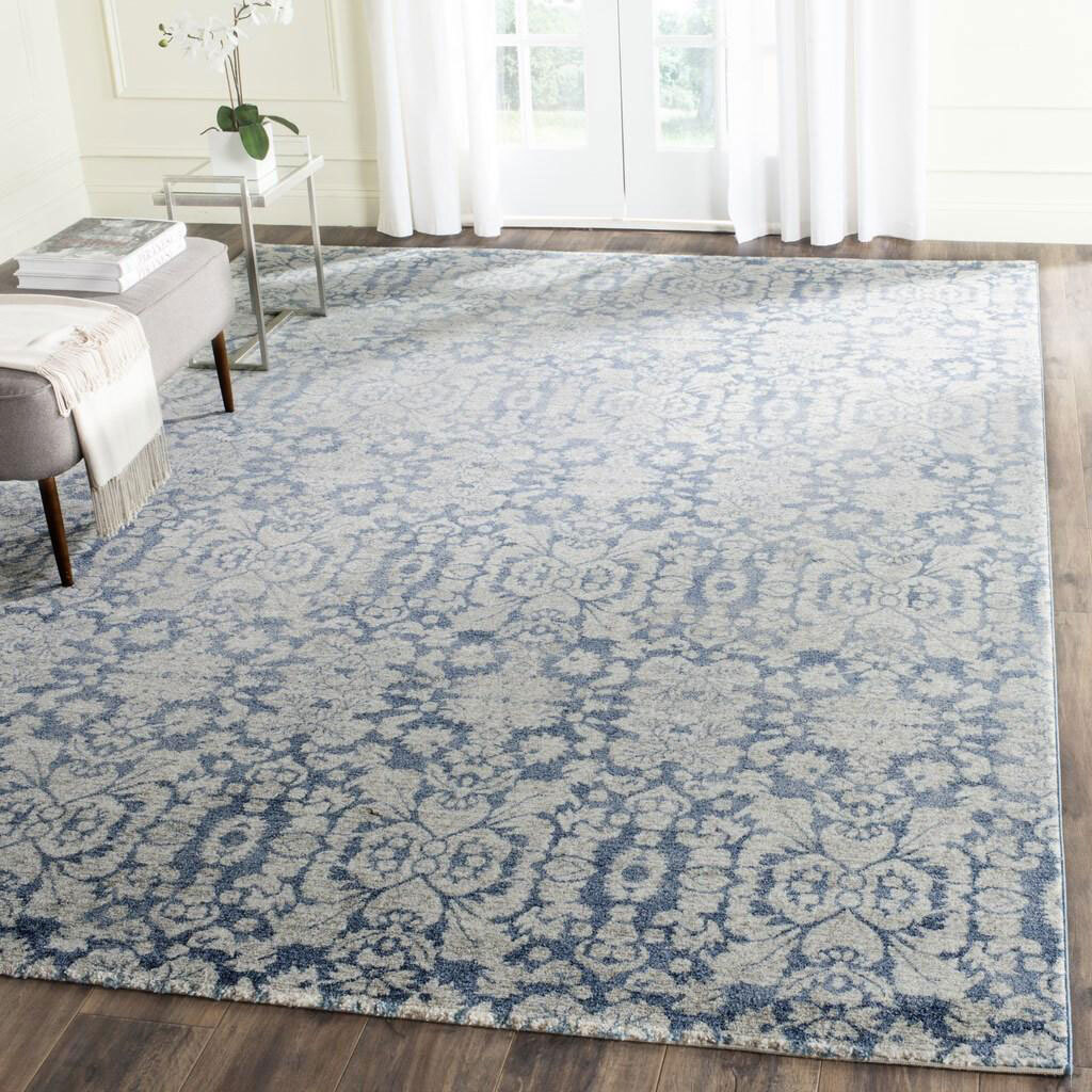 London Classic Blue Floral Rug