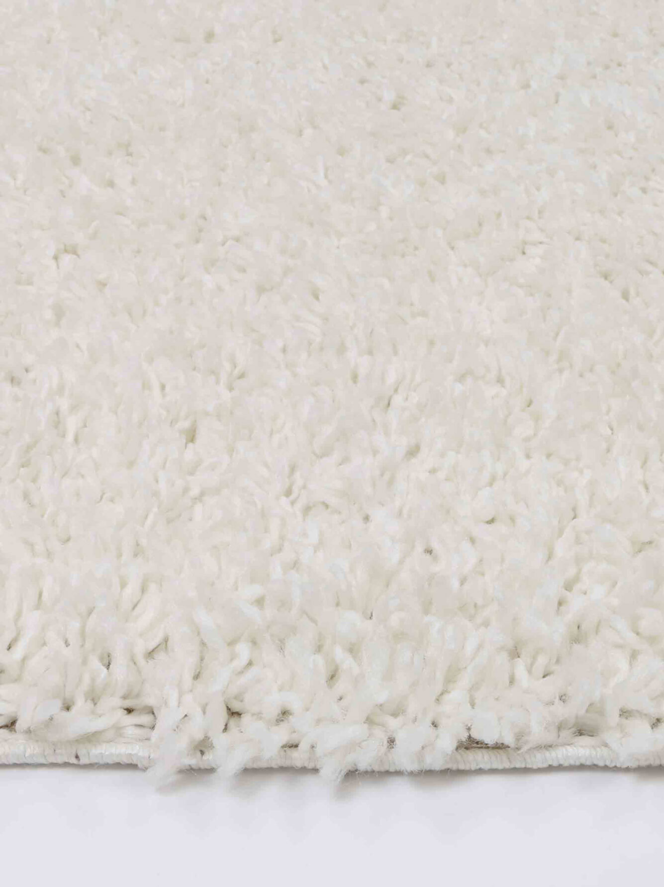 Luis Plain Cream Shaggy Rug