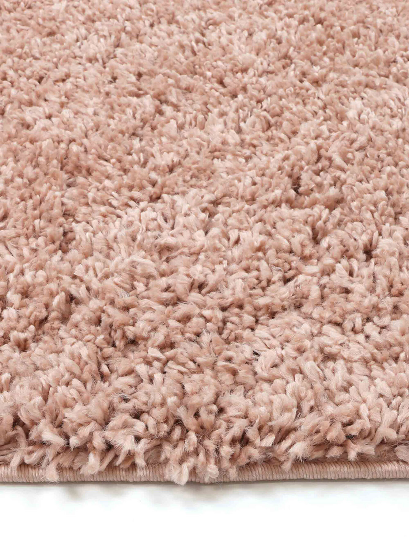 Luis Plain Pink Shaggy Rug