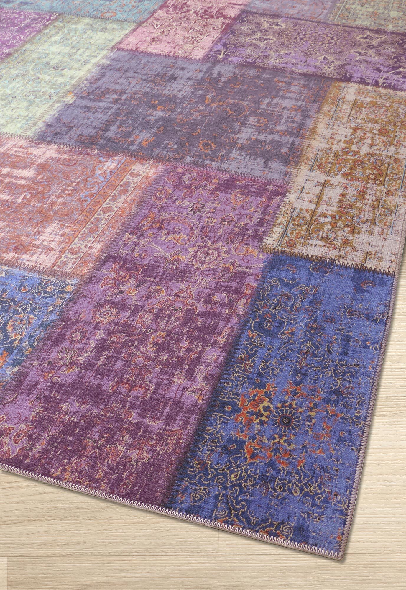 Noble Traditional Patchwork Rug 