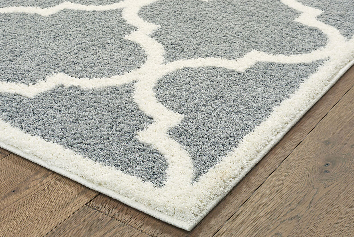 Sofia Grey Moroccan Trellis Rug