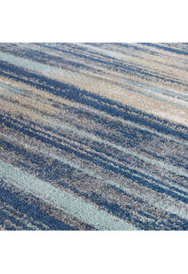 Alex Blue Modern Striped Rug