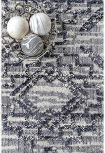 Aroma Blue Fringed Moroccan Rug