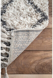 Charles Beige Moroccan Shag Rug