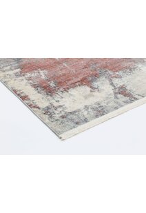 Darra Modern Red Abstract Rug