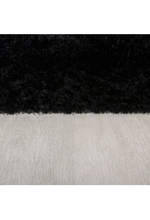 Deluxe Black Shag Rug