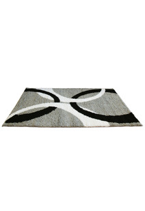 Moss Grey Modern Shaggy Rug