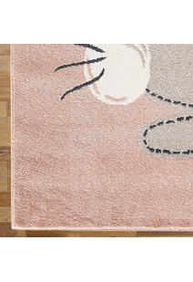 Kade Pink Kitty Cat Kids Rug