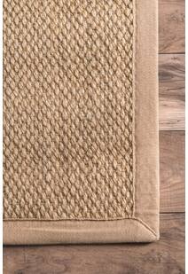 Lidia Sisal Flatweave Border Rug