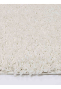 Luis Plain Cream Shaggy Rug