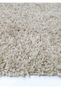 Luis Plain Beige Shaggy Rug