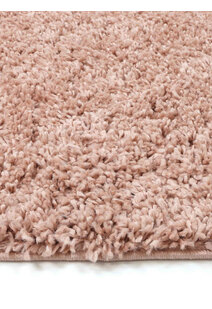 Luis Plain Pink Shaggy Rug