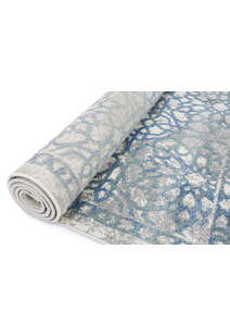 Marco Blue Floral Transitional Rug