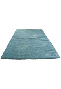 Soft Plain Blue Thick Shaggy Rug