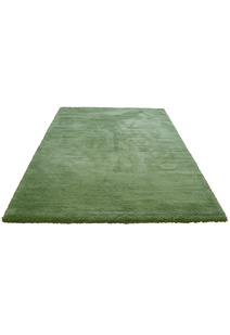 Soft Plain Green Thick Shaggy Rug