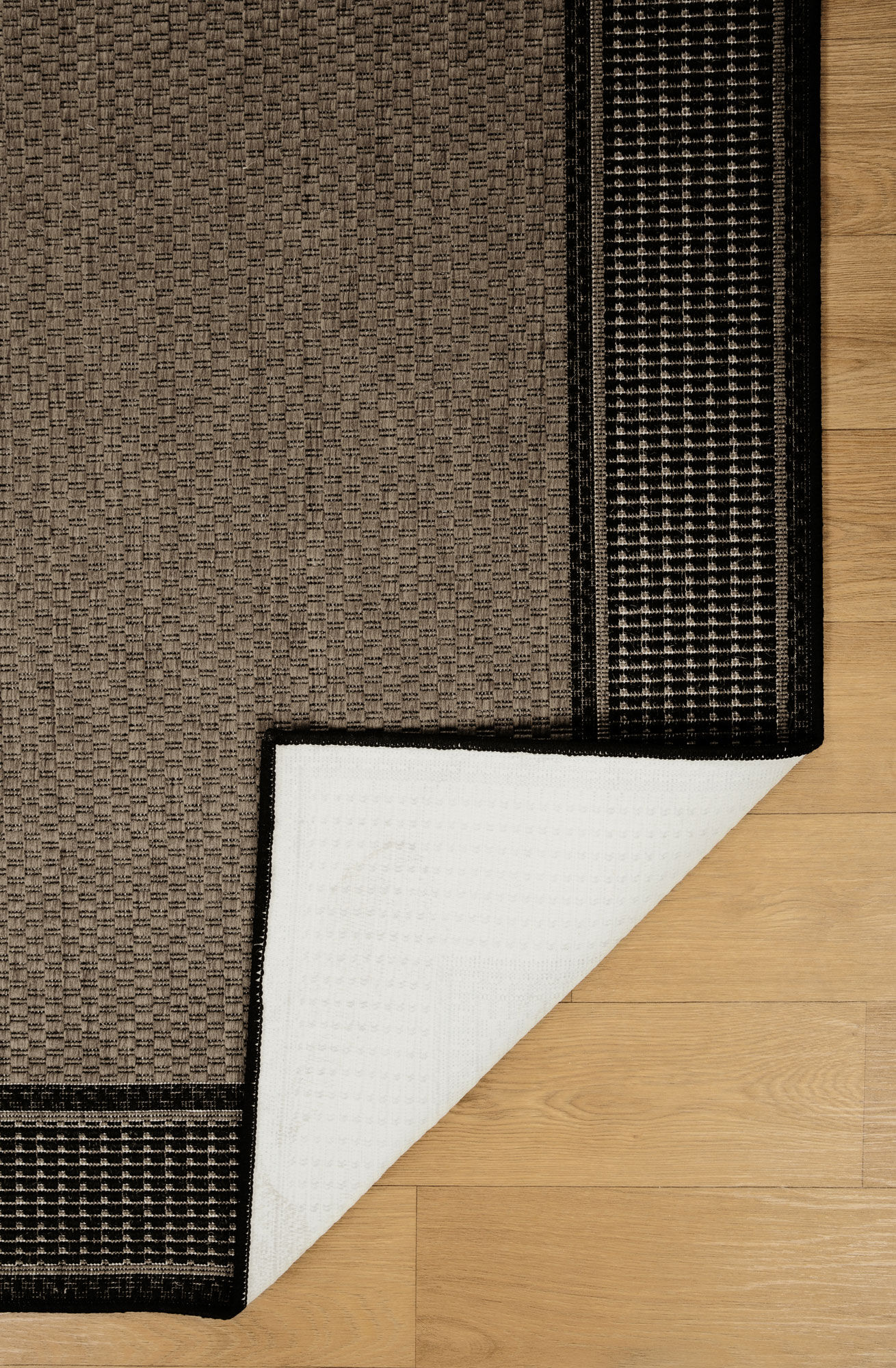 Soleil Black Border Flatweave Rug