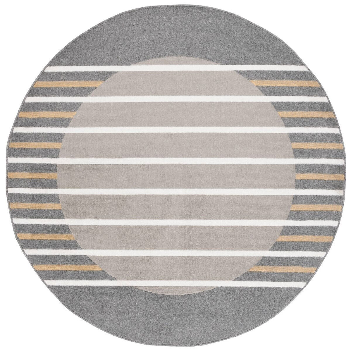 Alfa Modern Striped Border Rug