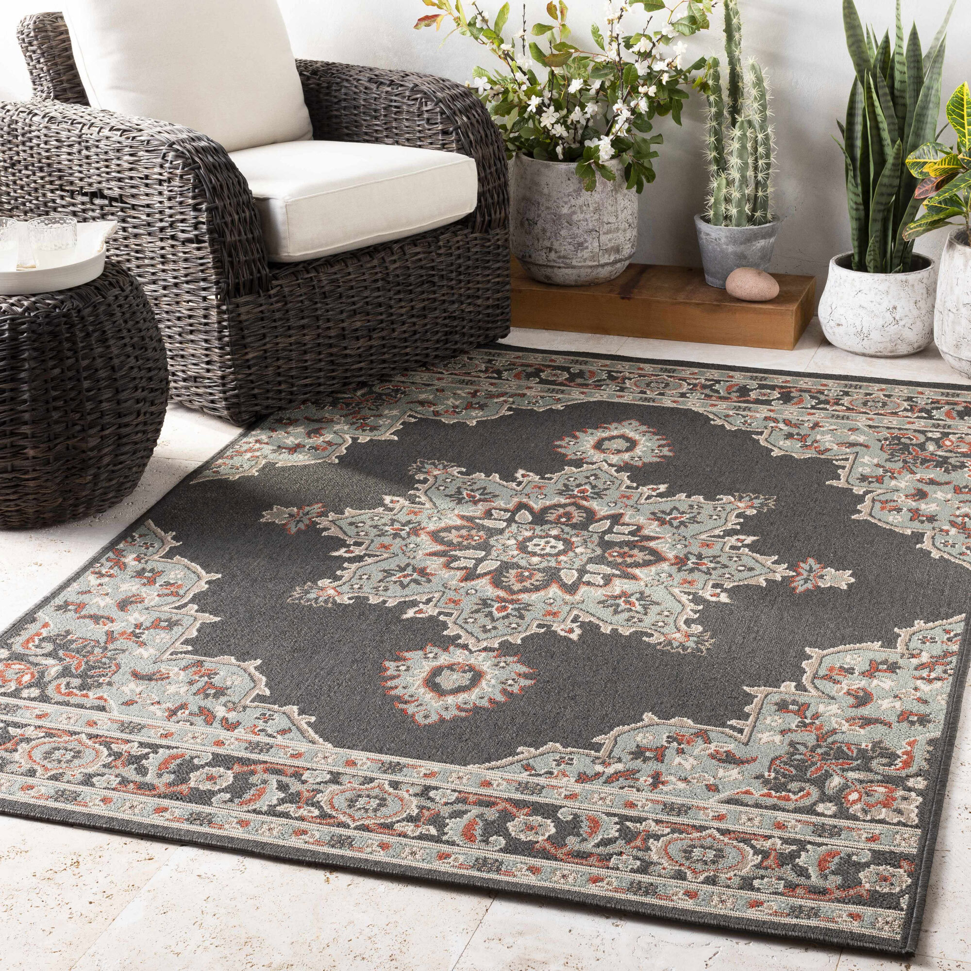 Ambient Brown Medallion Rug