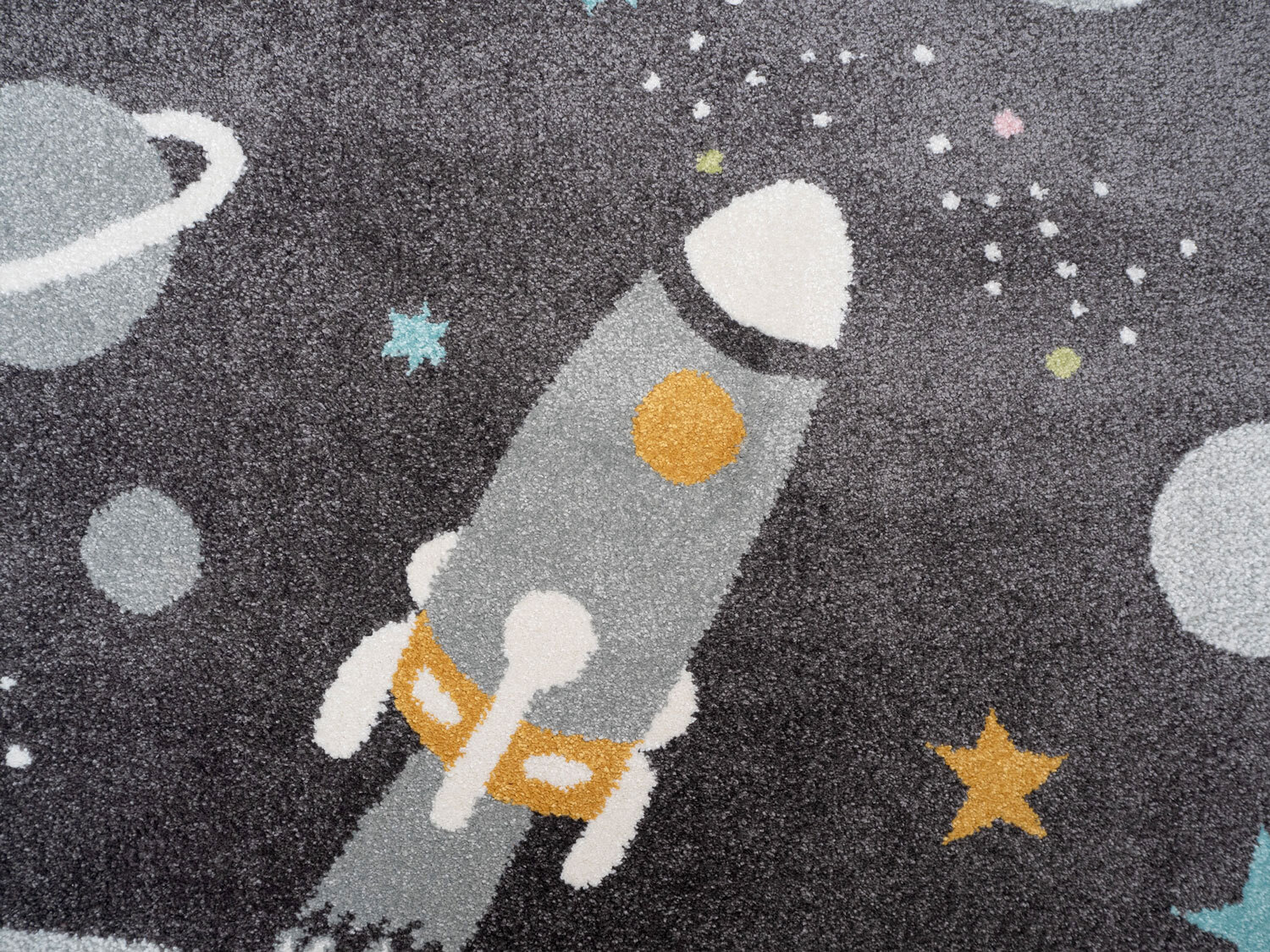 Candy Kids Space Rocket Rug