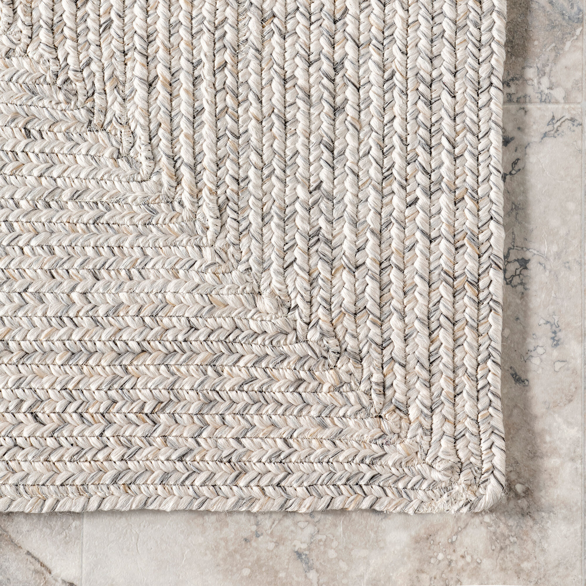 San Pietro Ivory Hand Braided Rug