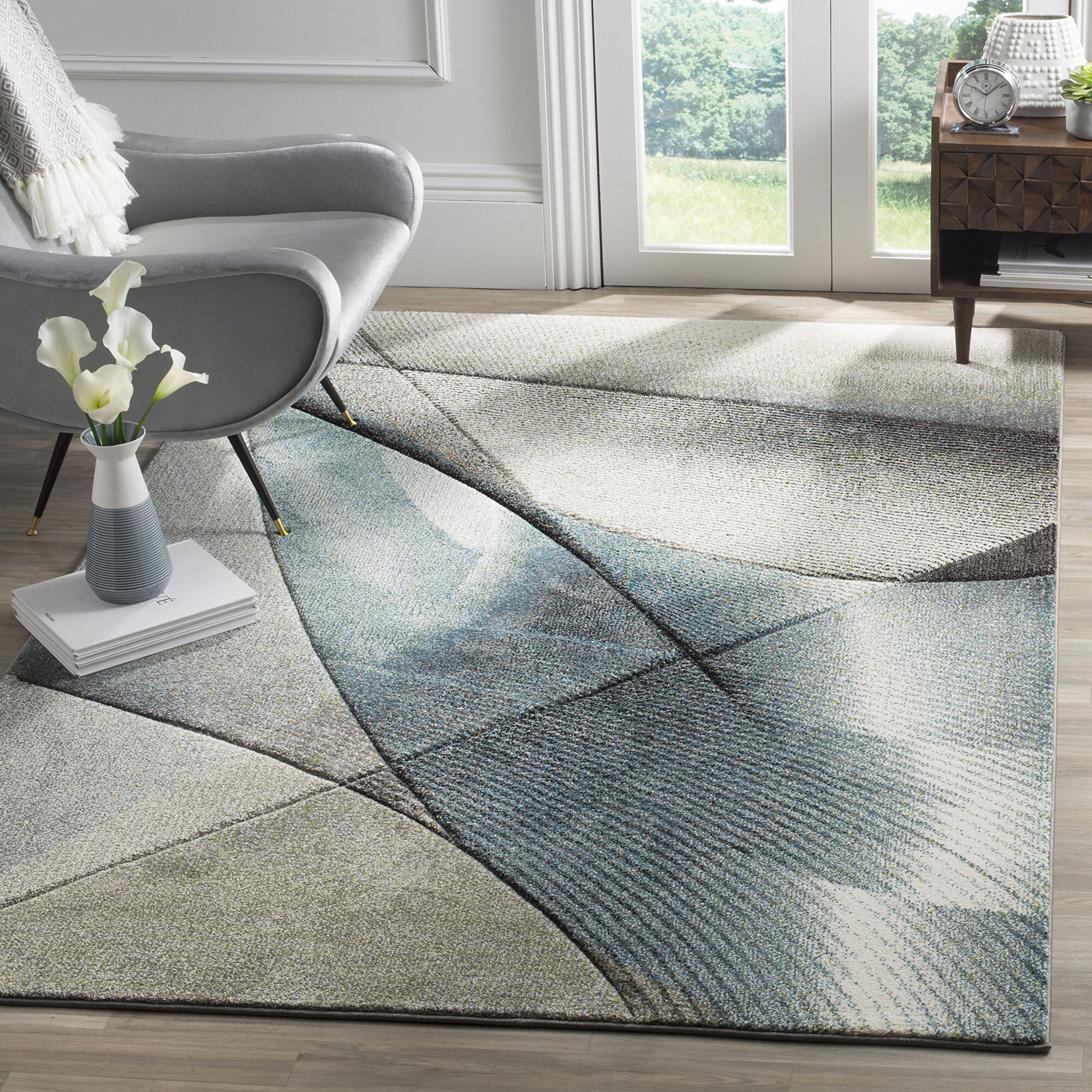 Freya Wavy Modern Abstract Rug