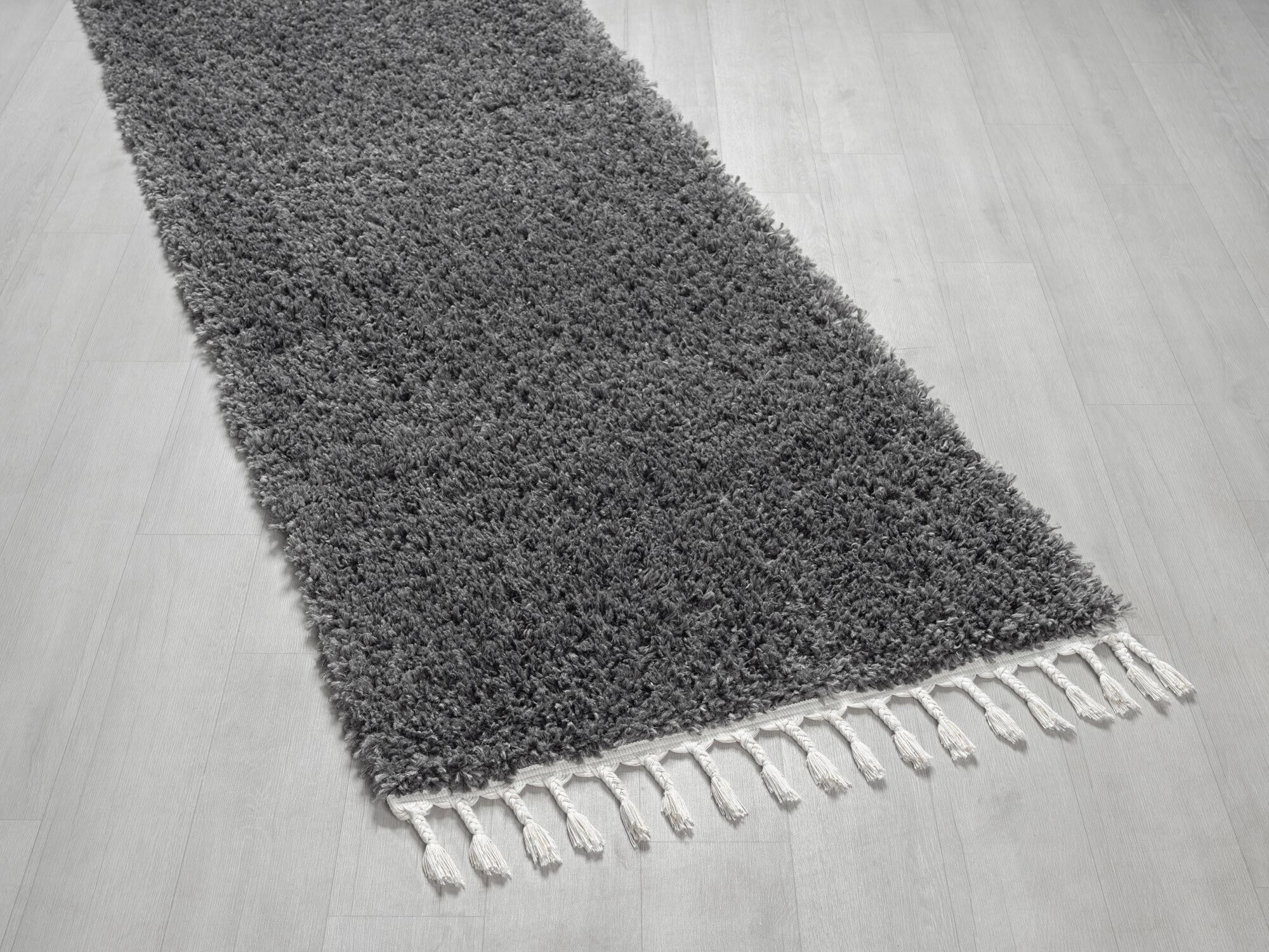 Joey Plain Anthracite Shaggy Rug