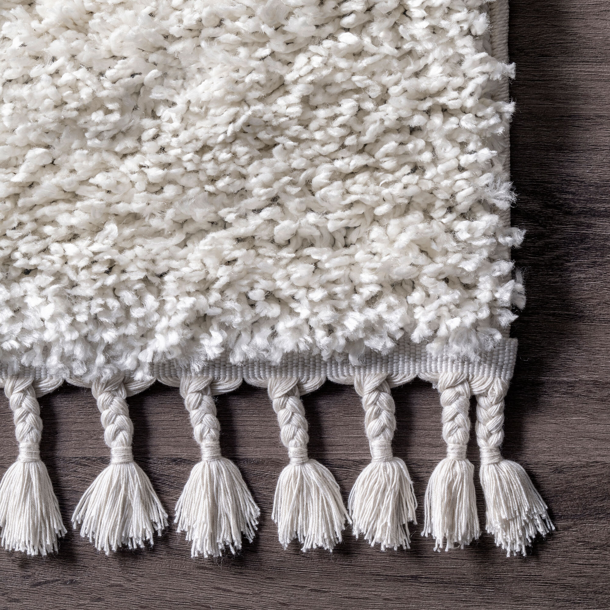 Lucy Cream Shaggy Moroccan Rug