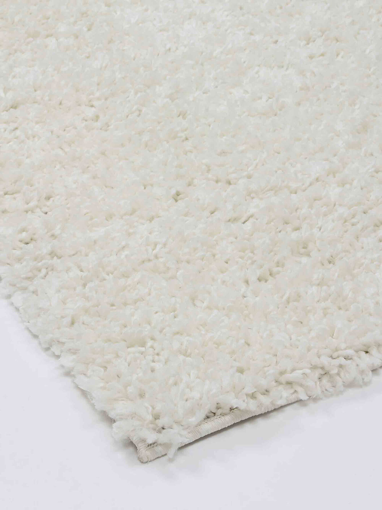 Luis Plain Cream Shaggy Rug