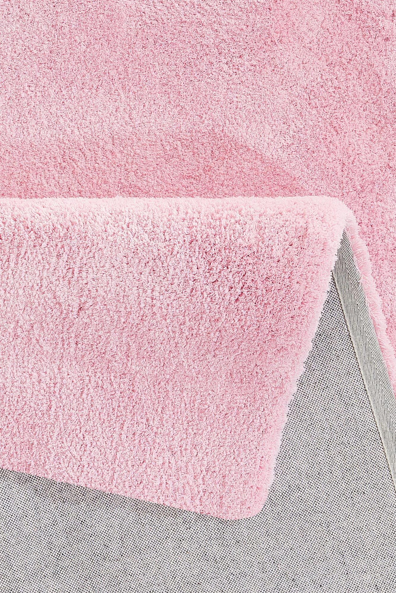 Levis Plain Pink Thick Shaggy Rug