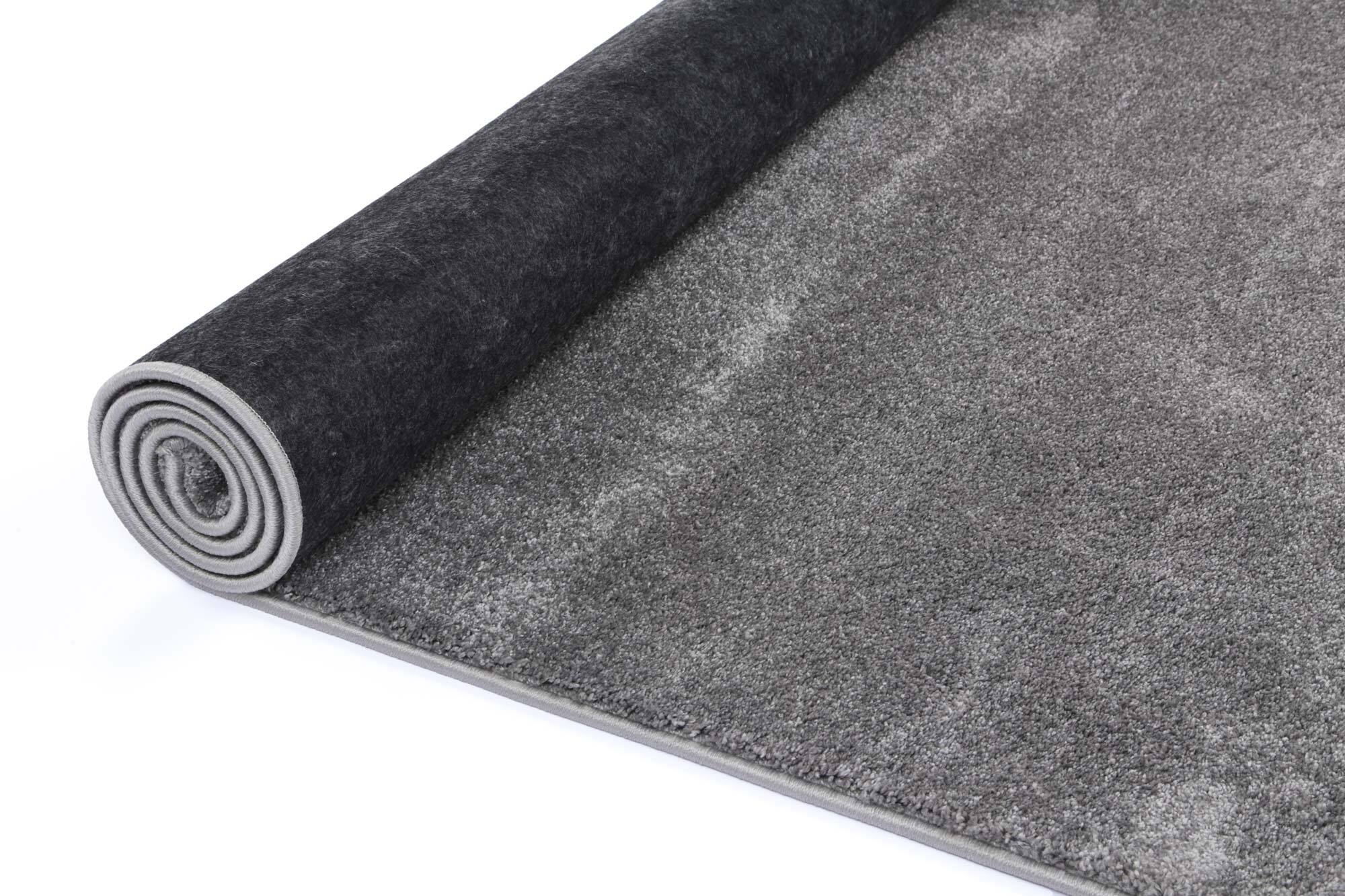 Macey Thick Plain Grey Rug