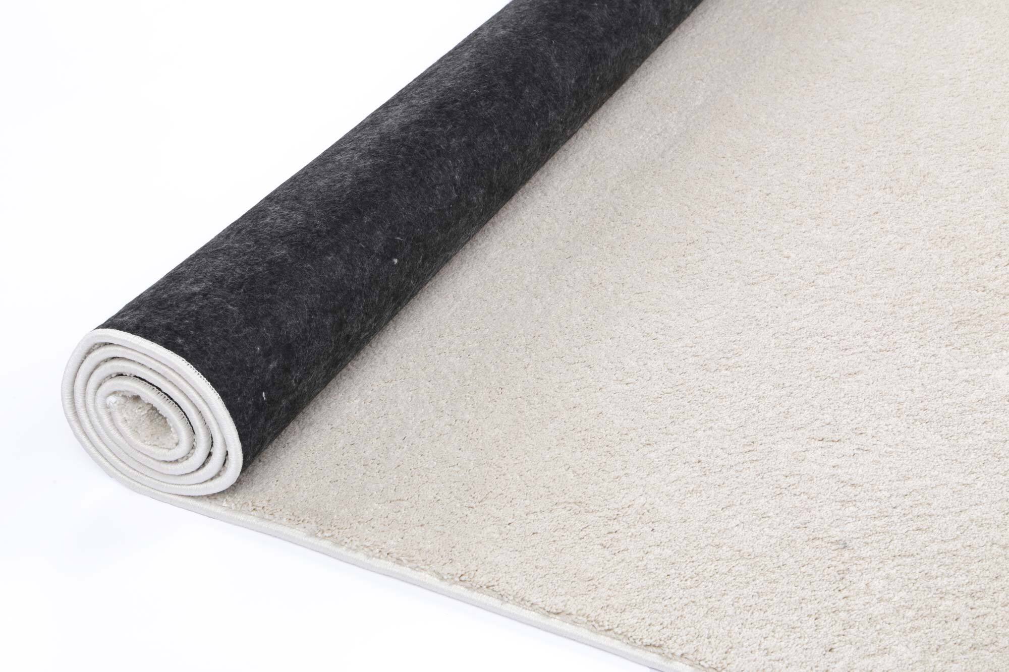 Macey Plain Cream Plush Rug